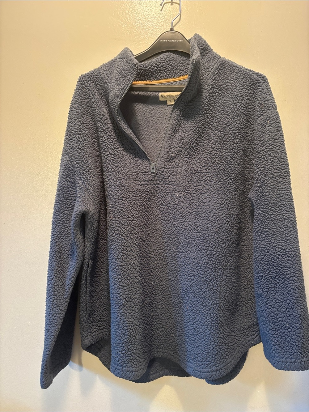 Koolaburra by UGG Blue Sherpa Quarter-Zip Pullover